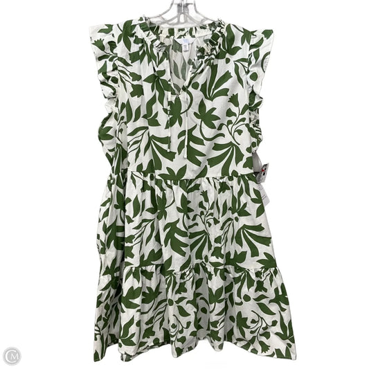 Dress Casual Midi By Time And Tru In Floral Print, Size: 3x