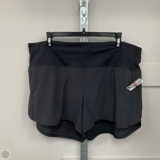 Athletic Shorts By Lululemon In Black, Size: 16