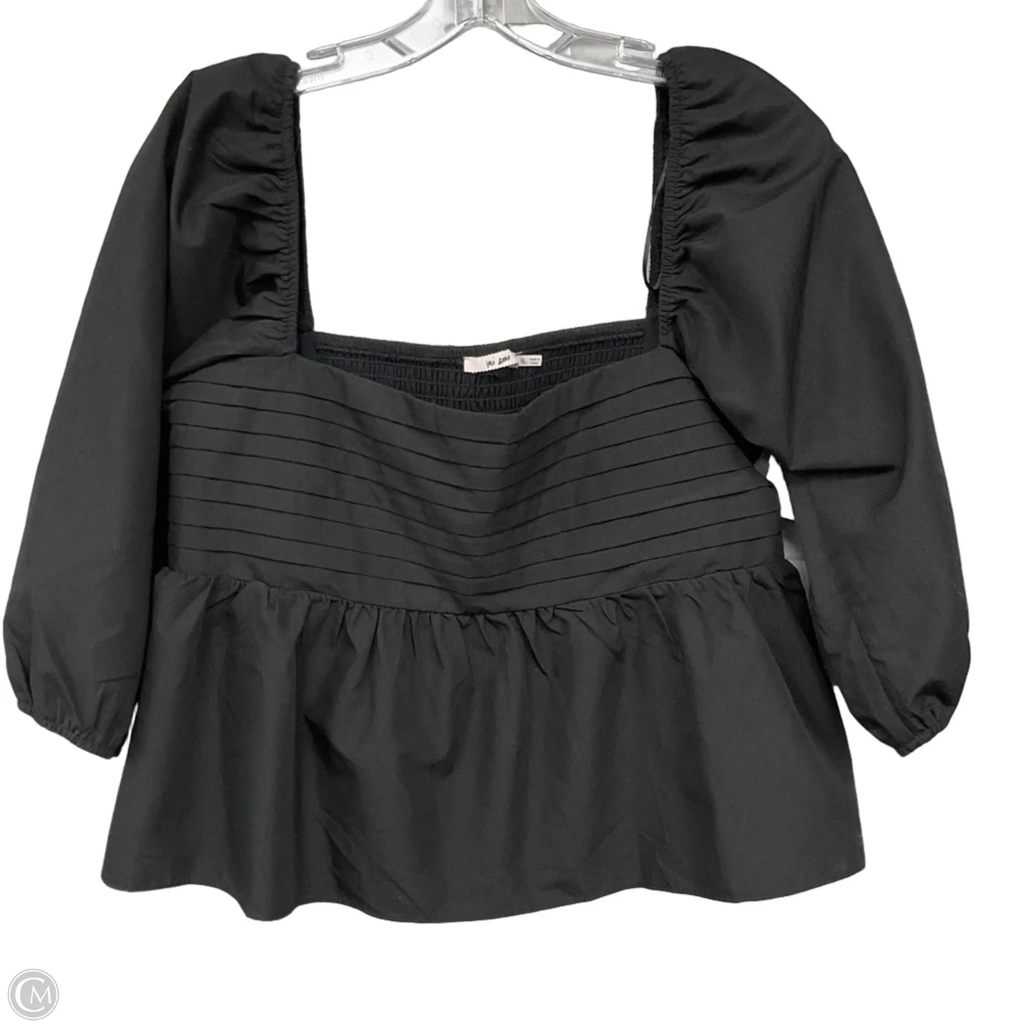 Top Short Sleeve By Mi Ami In Black, Size: Xl
