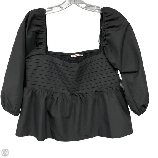 Top Short Sleeve By Mi Ami In Black, Size: Xl