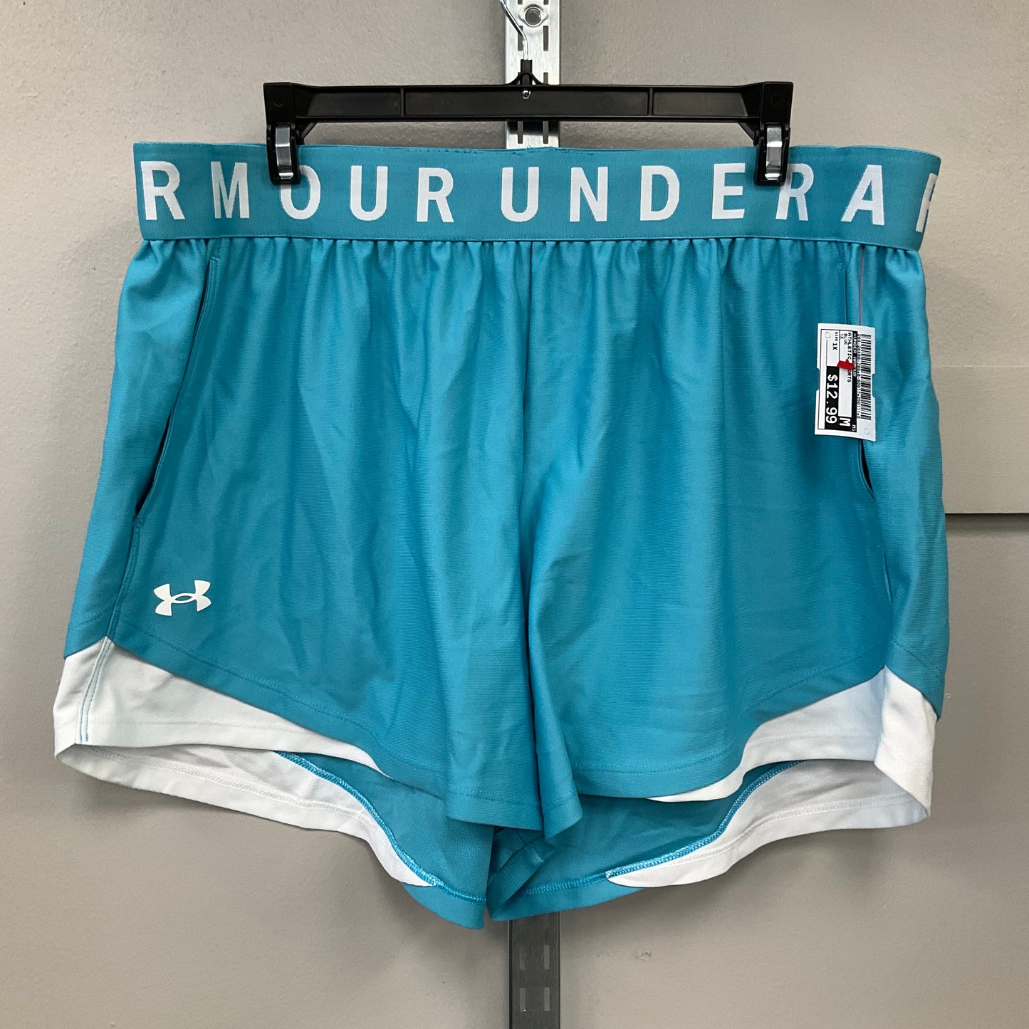 Athletic Shorts By Under Armour In Blue, Size: 1x