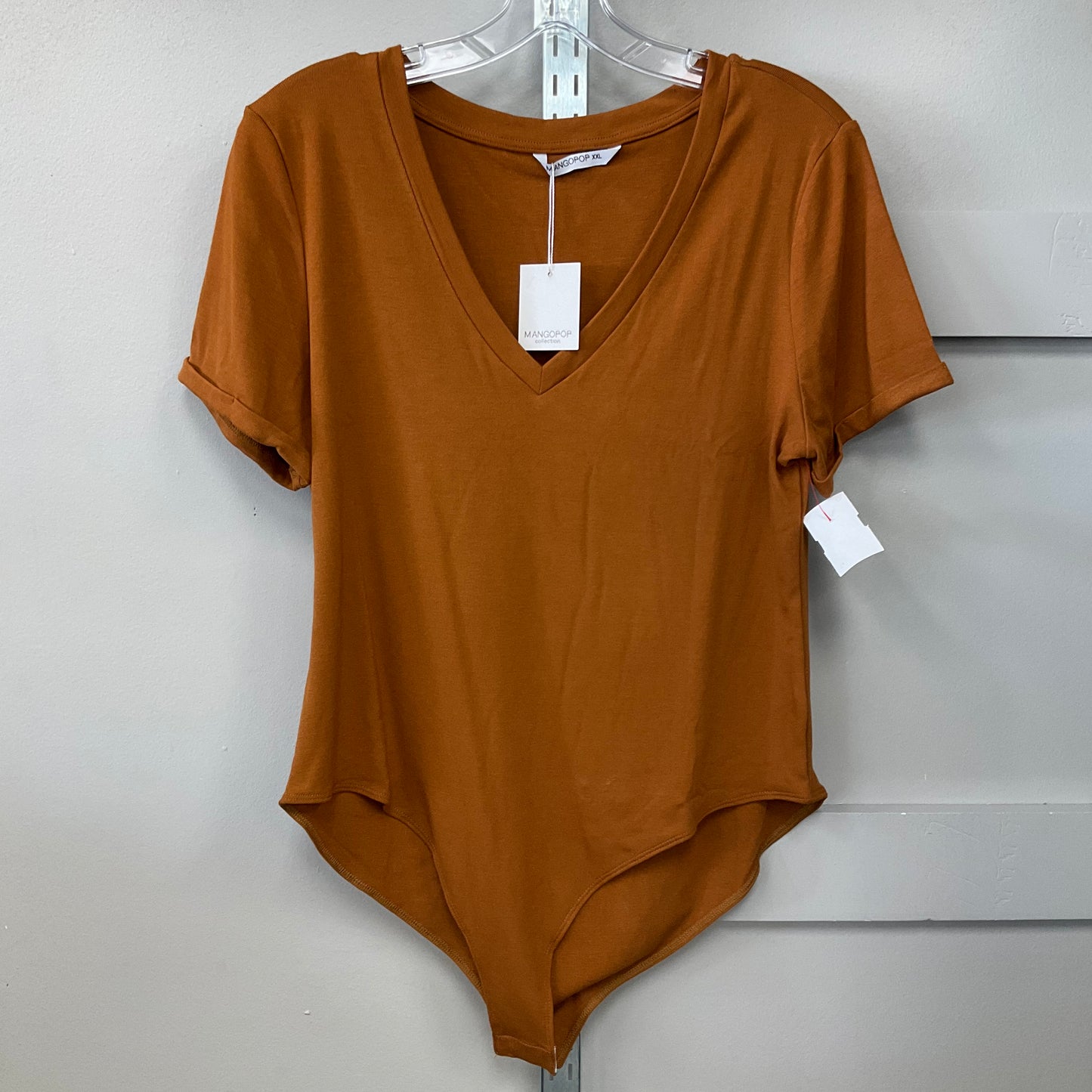 Bodysuit By Clothes Mentor In Orange, Size: Xxl