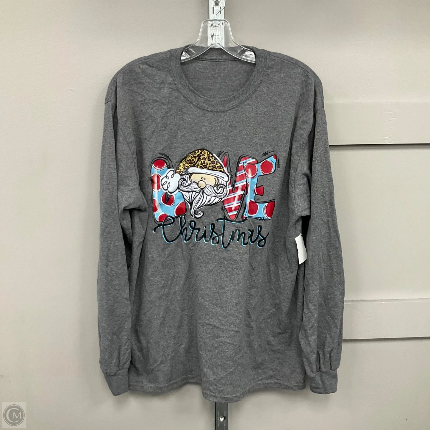 Top Long Sleeve By Clothes Mentor In Grey, Size: L