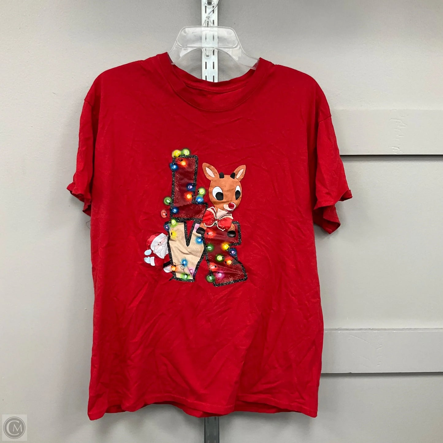 Top Short Sleeve By Clothes Mentor In Red, Size: M