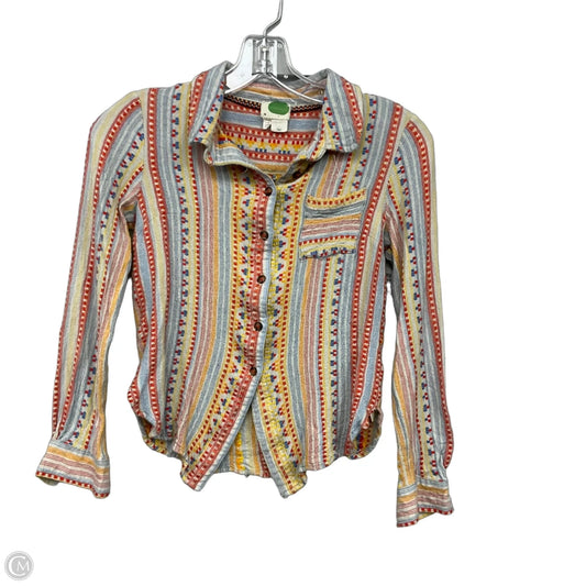 Top Long Sleeve By Anthropologie In Multi-colored, Size: Xs