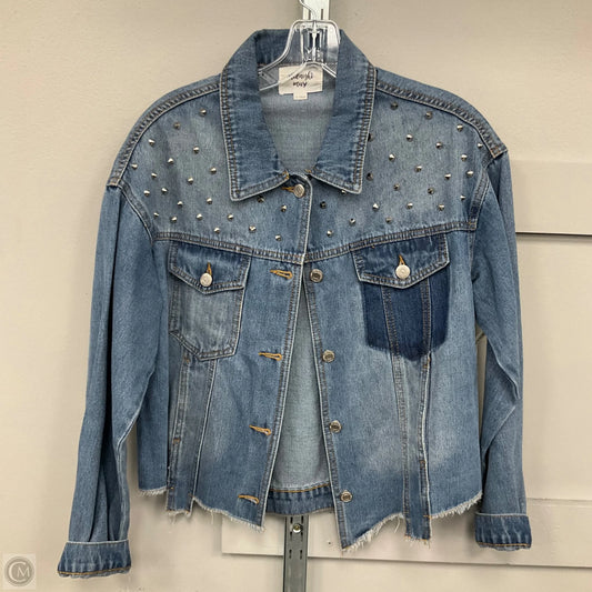Jacket Denim By Midnight Muse In Blue Denim, Size: S