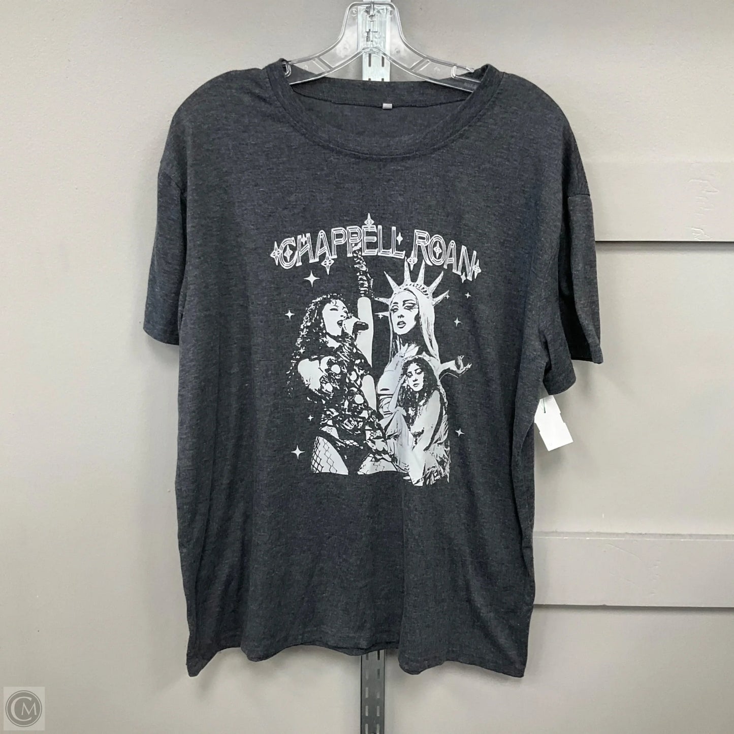 Top Short Sleeve Basic By Cmf In Grey, Size: Xxl