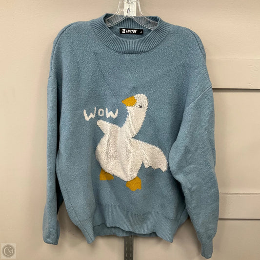 Sweater By Clothes Mentor In Blue, Size: L