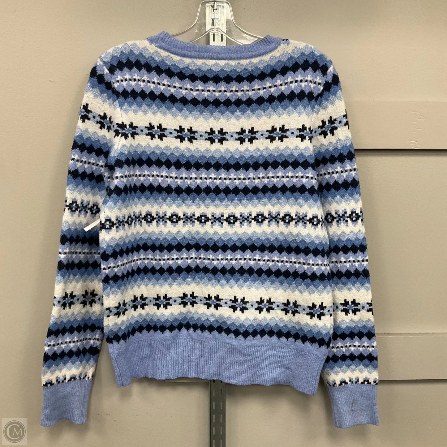 Sweater By Holiday Time In Blue, Size: M