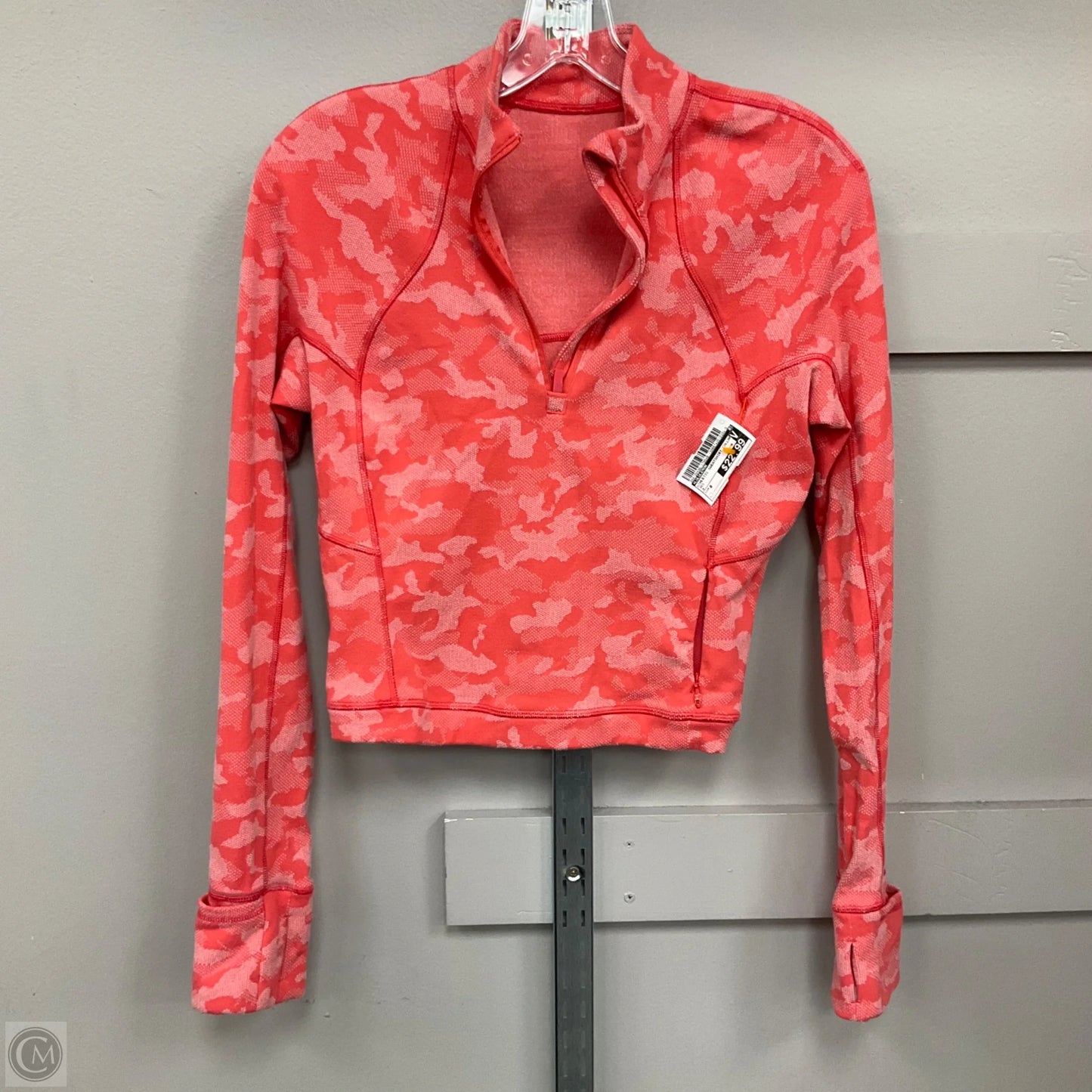 Athletic Sweatshirt Collar By Lululemon In Coral, Size: 8