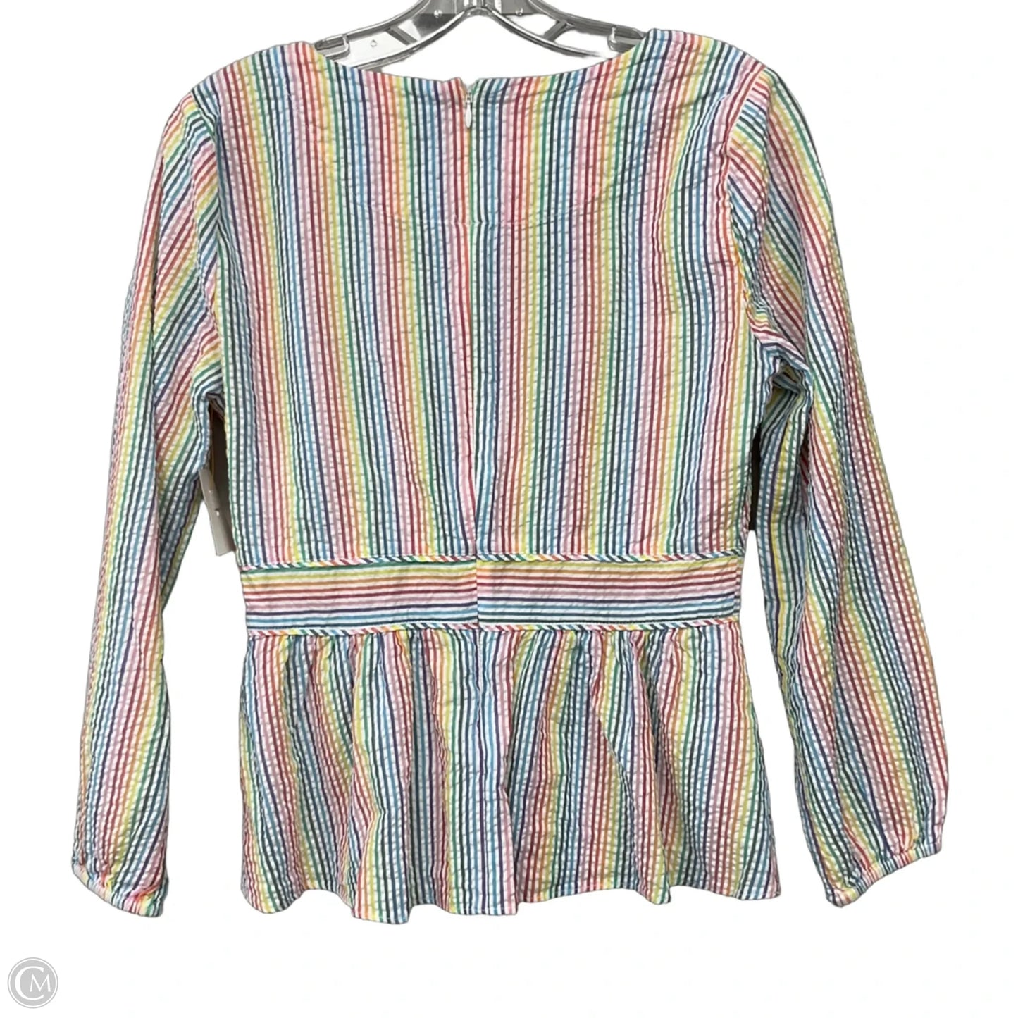 Top Long Sleeve By J. Crew In Striped Pattern, Size: S