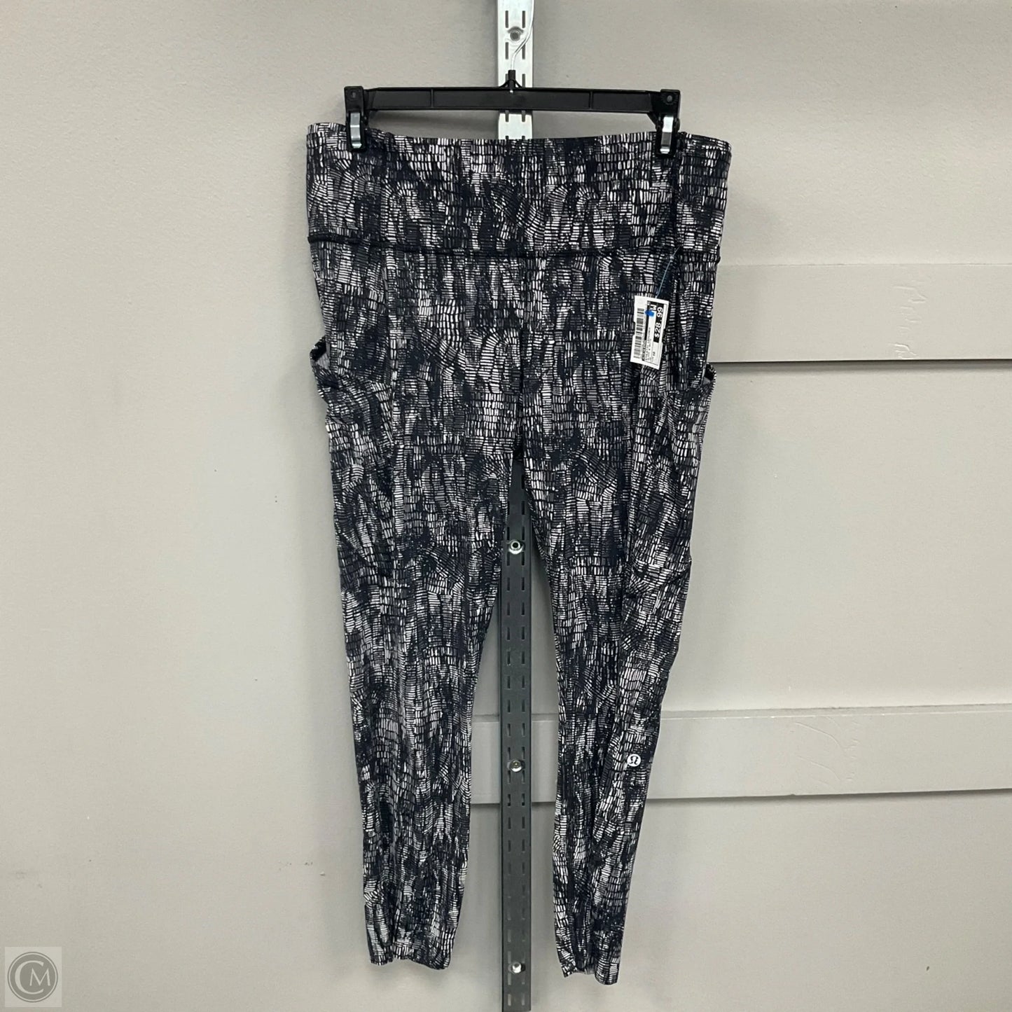 Athletic Leggings By Lululemon In Black & White, Size: 10