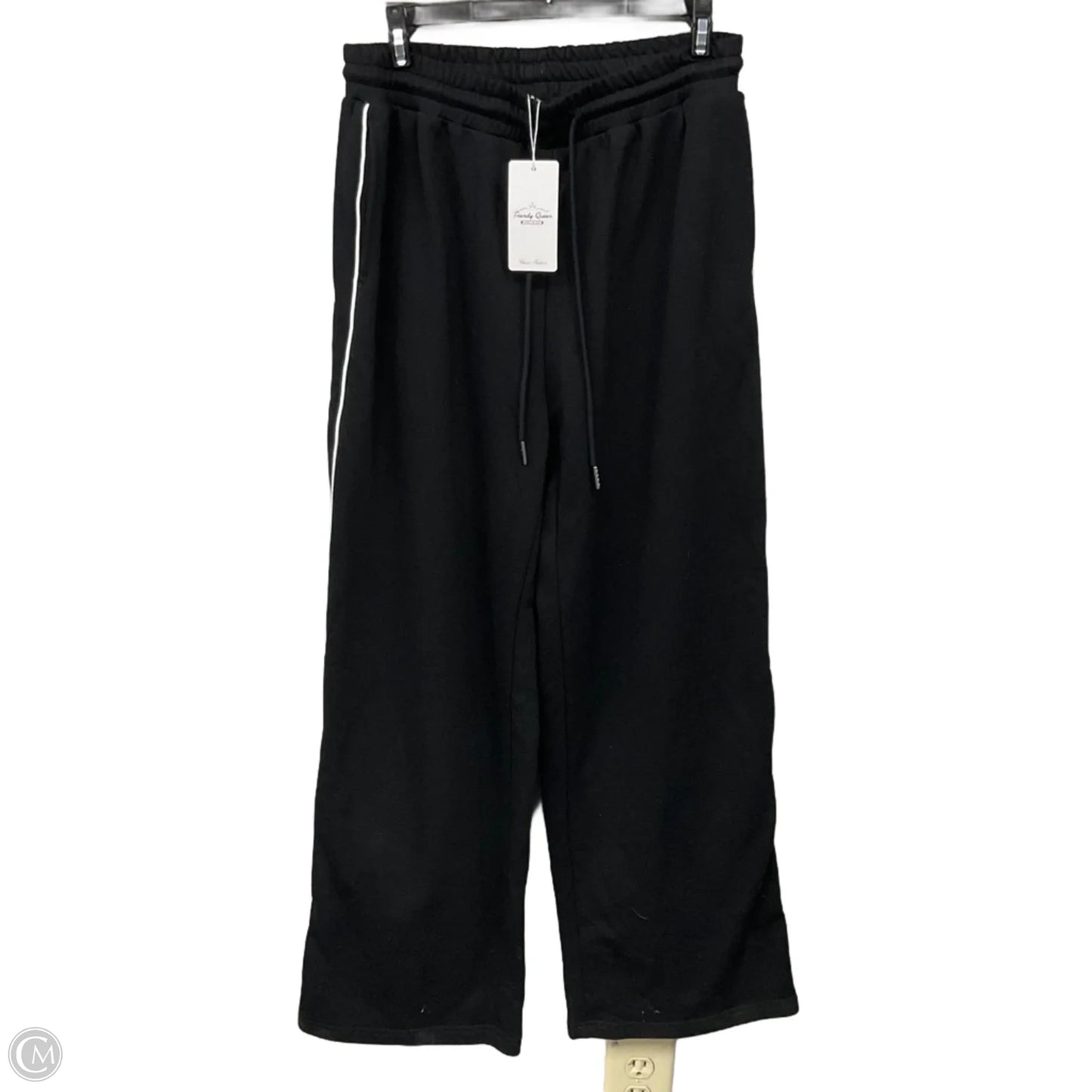 Pants Wide Leg By Trendy Queen In Black, Size: M