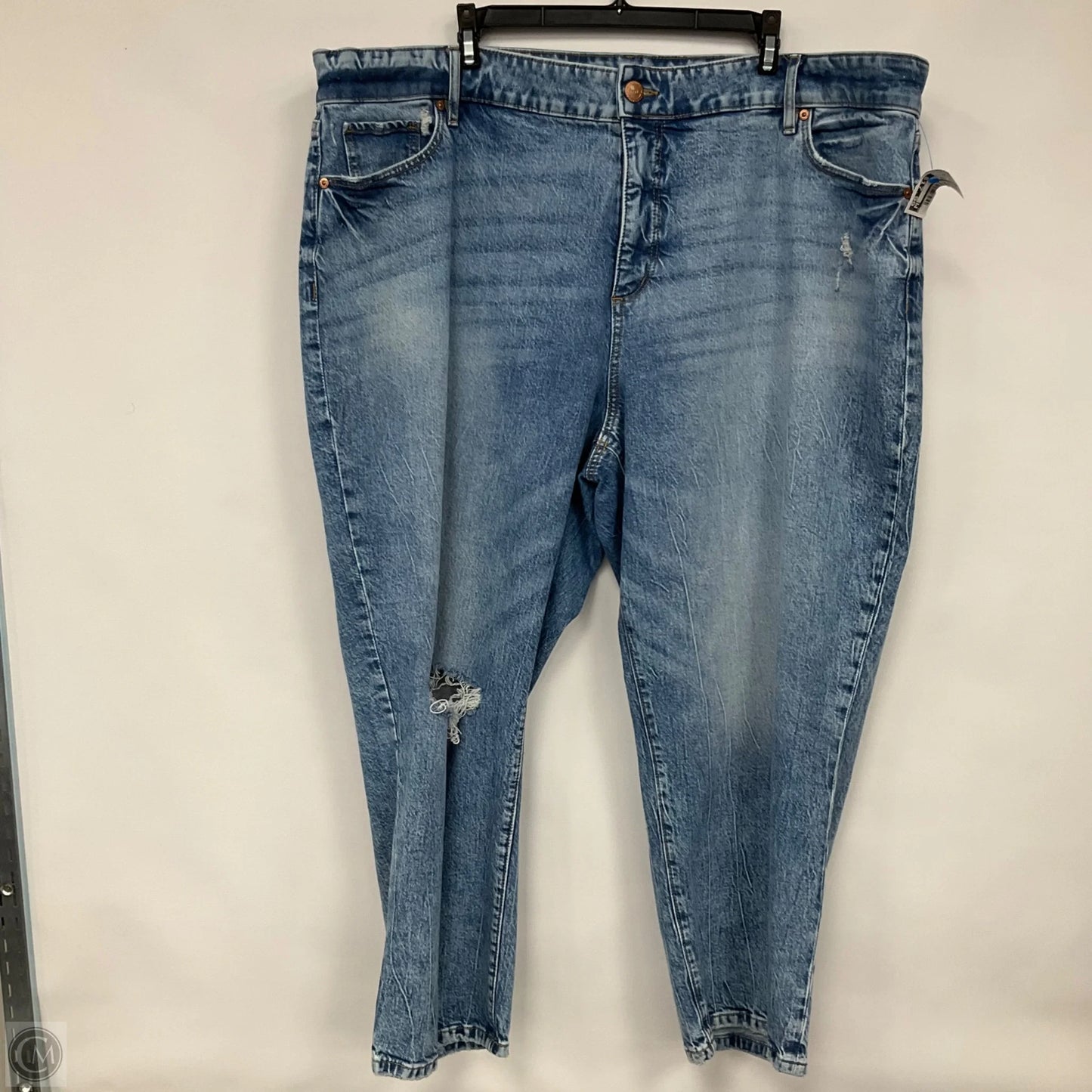 Jeans Wide Leg By Loft In Blue Denim, Size: 22