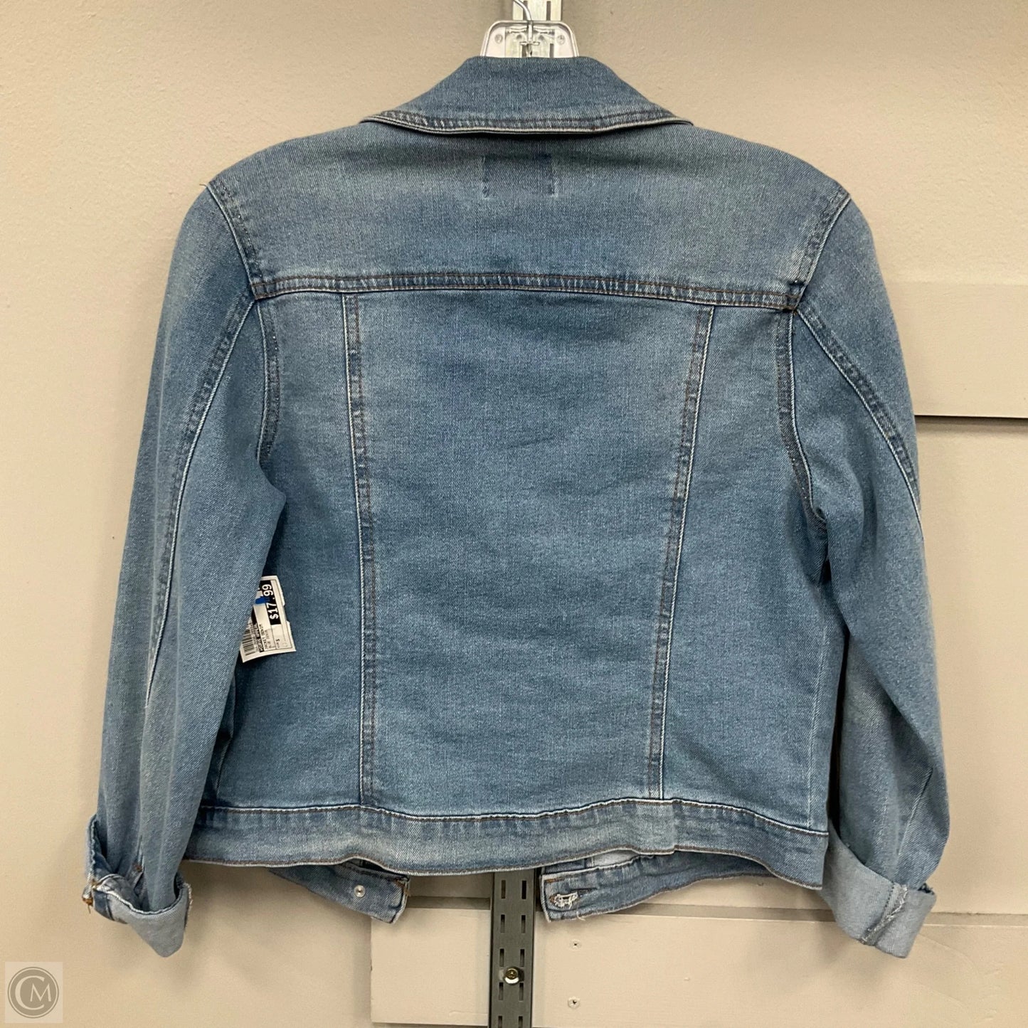 Jacket Denim By Curve Appeal In Blue Denim, Size: S