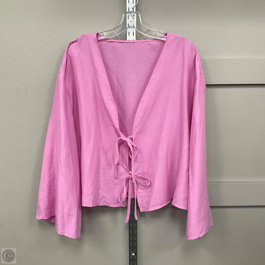 Top Long Sleeve By Shein In Purple, Size: 3x