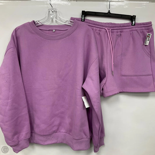 Shorts Set By Clothes Mentor In Purple, Size: Xl