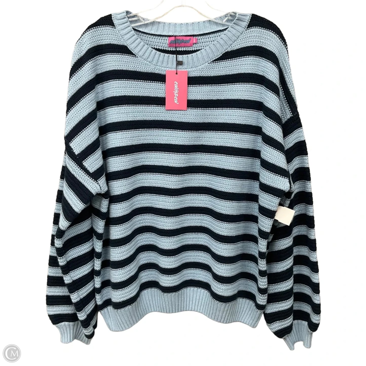 Sweater By Edikted In Black & Blue, Size: Xs