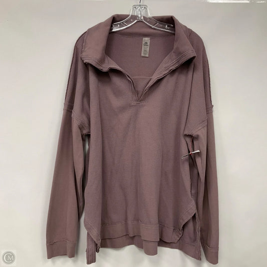 Top Long Sleeve By Mono B In Purple, Size: 2x