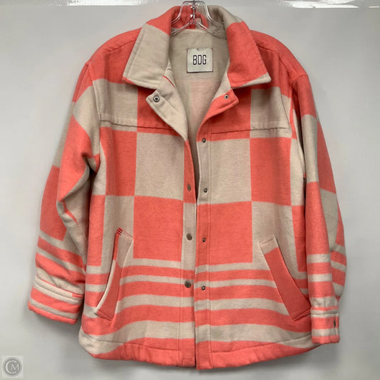 Jacket Shirt By Bdg In Plaid Pattern, Size: M