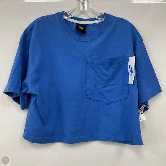 Top Short Sleeve By Nike Apparel In Blue, Size: L