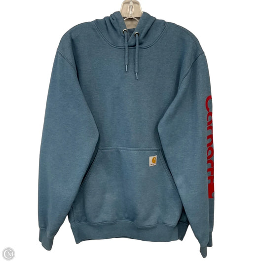 Sweatshirt Hoodie By Carhartt In Blue, Size: S