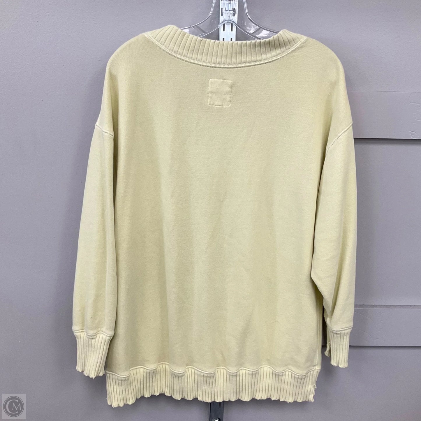 Sweatshirt Crewneck By Aerie In Yellow Size: Xs
