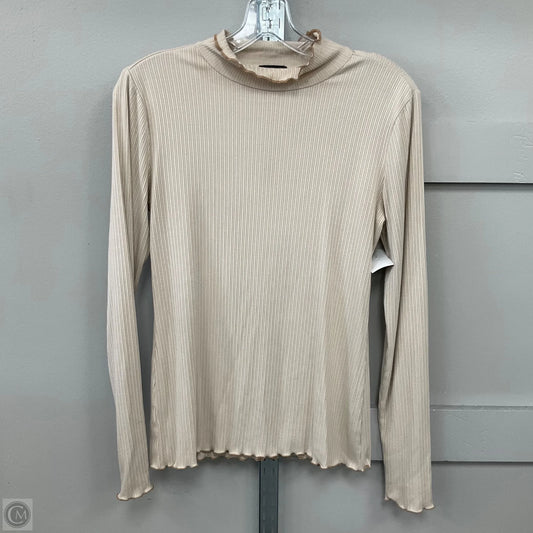 Top Long Sleeve By Ann Taylor In Brown, Size: M