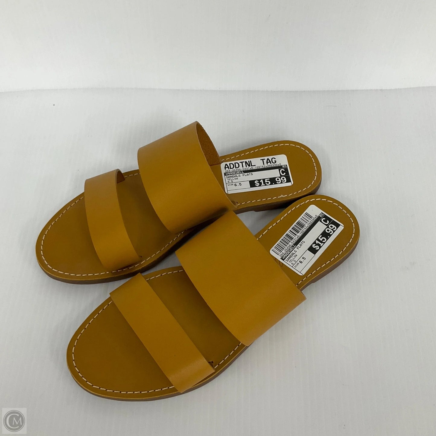 Sandals Flats By Madewell In Yellow, Size: 6.5