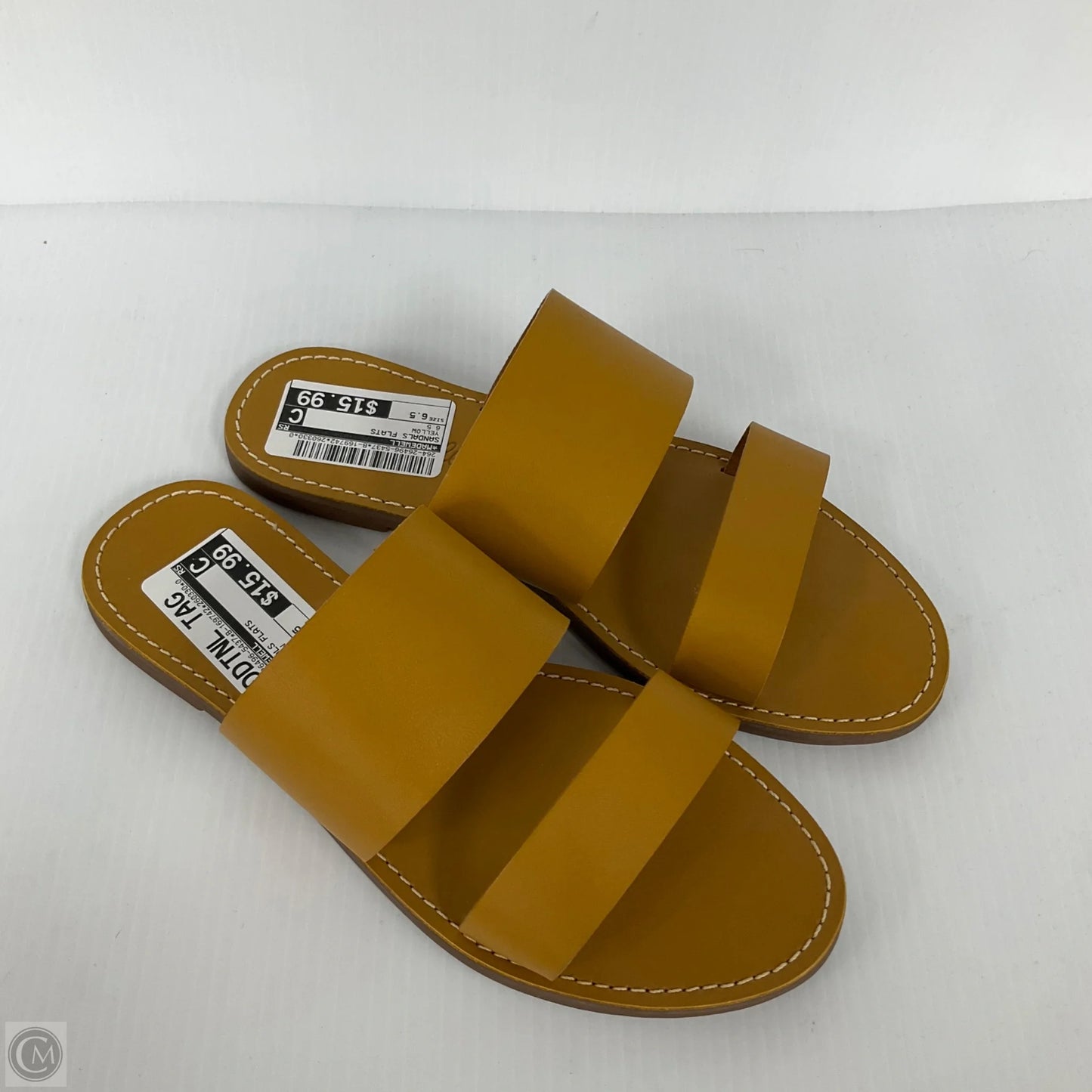 Sandals Flats By Madewell In Yellow, Size: 6.5