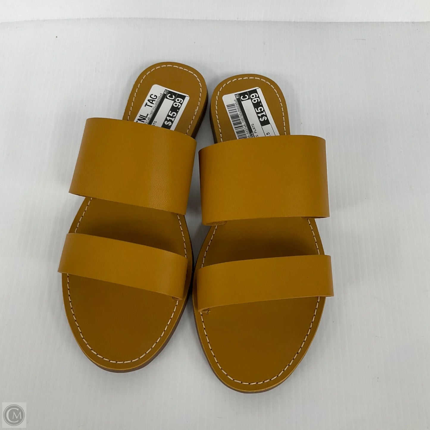 Sandals Flats By Madewell In Yellow, Size: 6.5