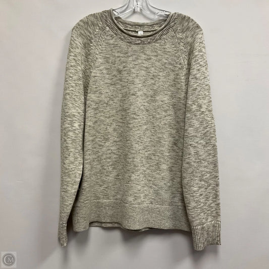 Sweatshirt Crewneck By Lululemon In Green & Tan, Size: L