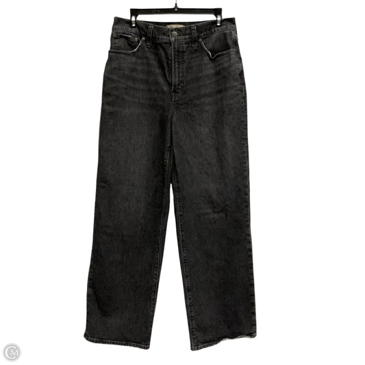 Jeans Straight By Madewell In Black Denim, Size: 8