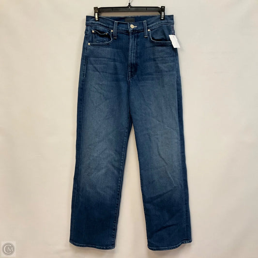 Jeans Straight By Mother In Blue Denim, Size: 8