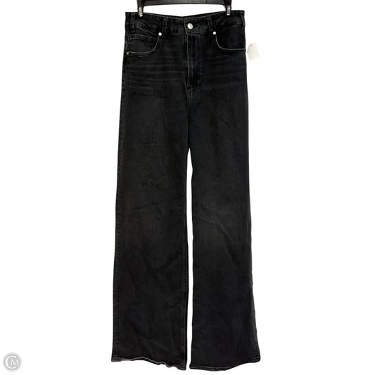 Jeans Straight By Paige In Black Denim, Size: 10