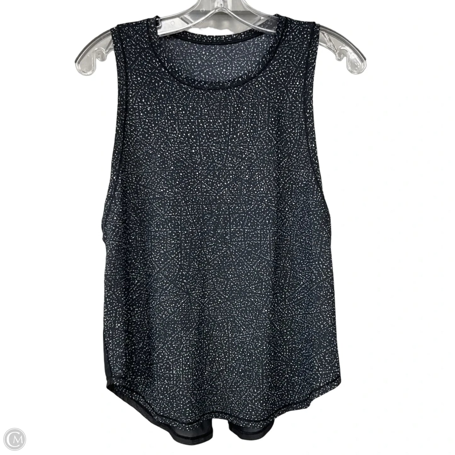 Athletic Tank Top By Lululemon In Black & White, Size: 10