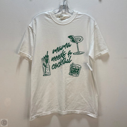 Top Short Sleeve Basic By Comfort Colors In White, Size: L