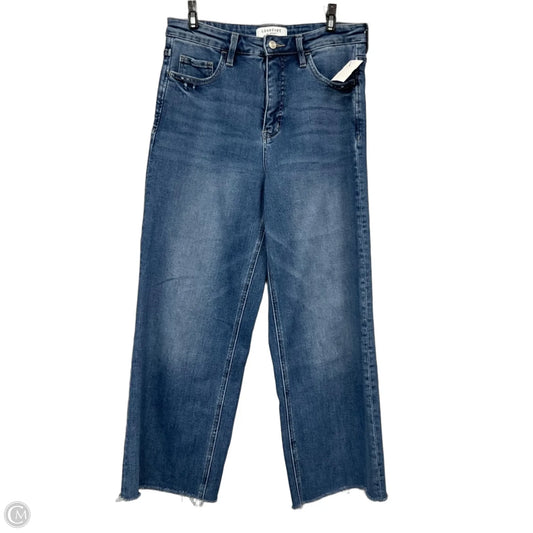 Jeans Straight By Vervet In Blue Denim, Size: 10