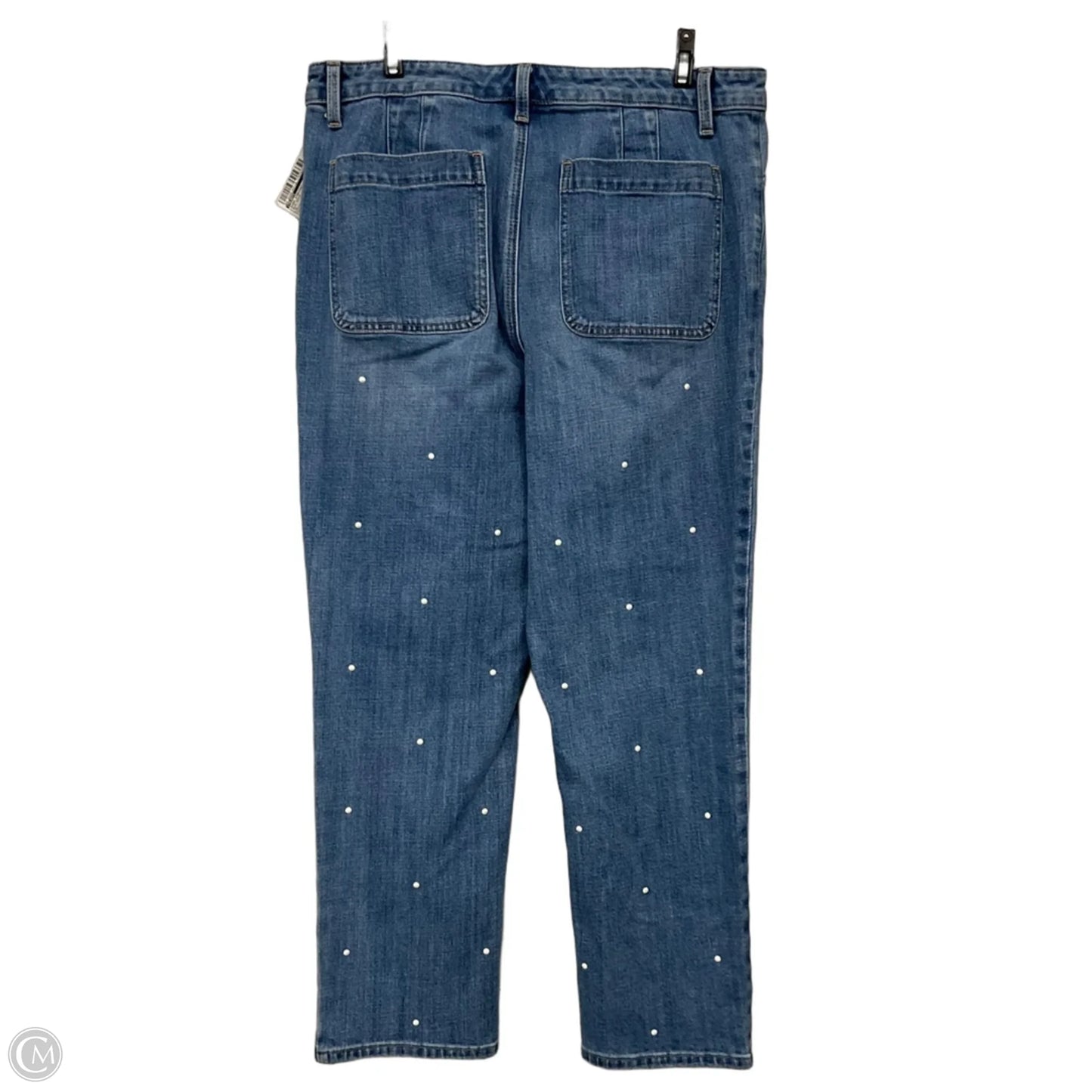 Jeans Straight By Talbots In Blue Denim, Size: 12