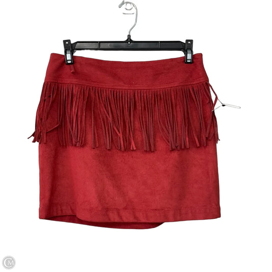 Skirt Mini & Short By Express In Red, Size: Xs