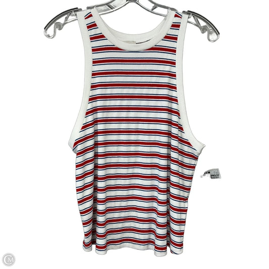 Top Sleeveless Basic By Maeve In Striped Pattern, Size: 1x