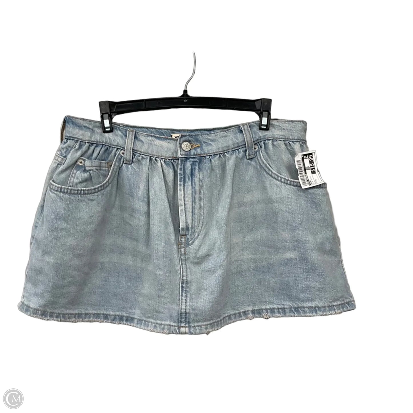 Skort By Free People In Blue Denim, Size: 8