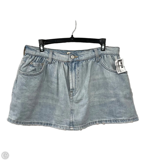 Skort By Free People In Blue Denim, Size: 8