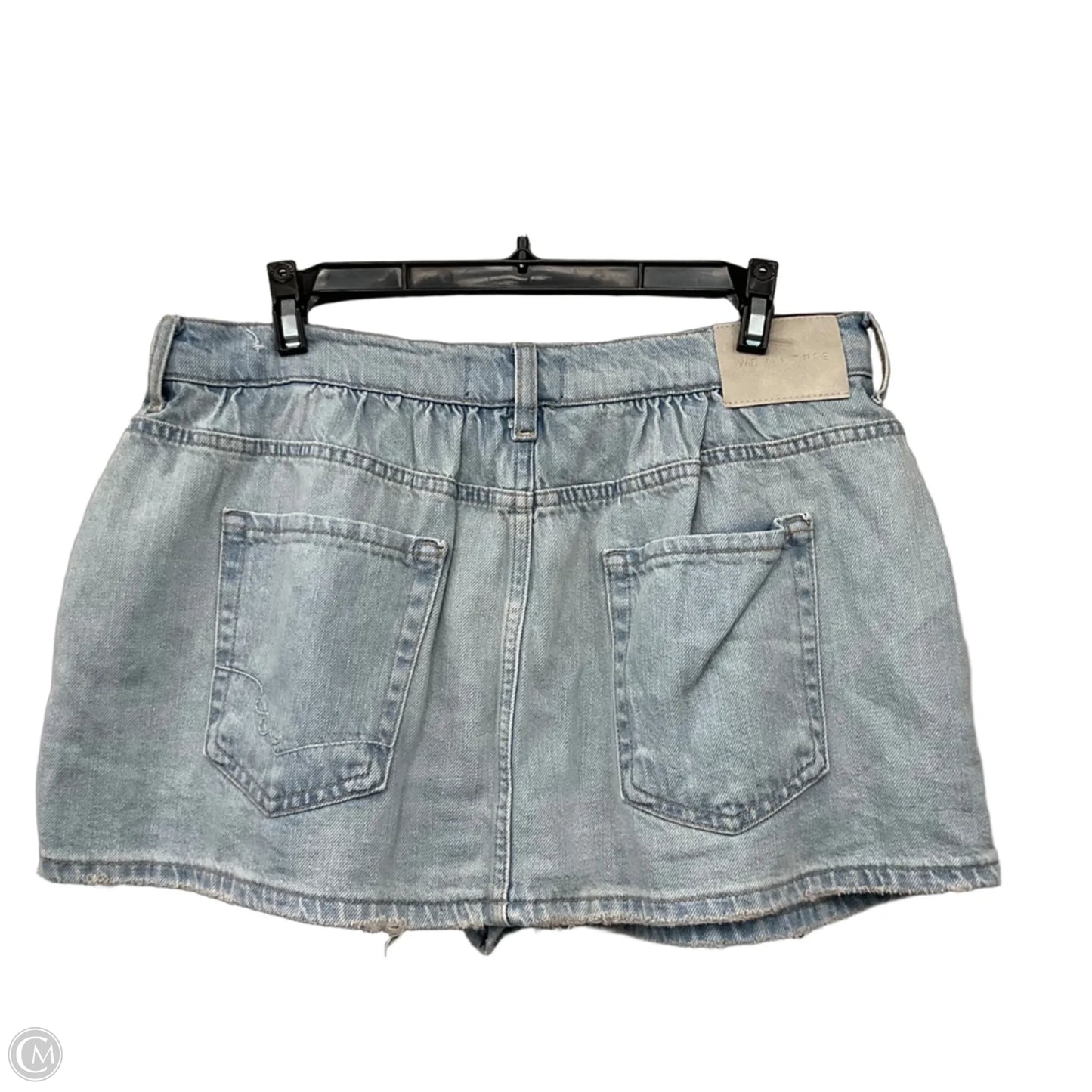 Skort By Free People In Blue Denim, Size: 8