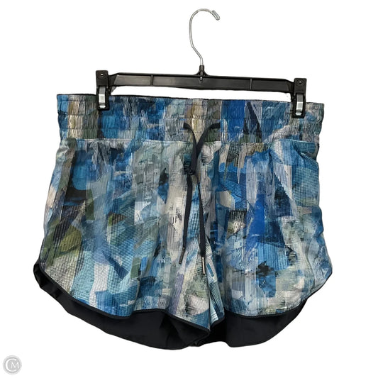 Athletic Shorts By Lululemon In Blue & Green, Size: 6