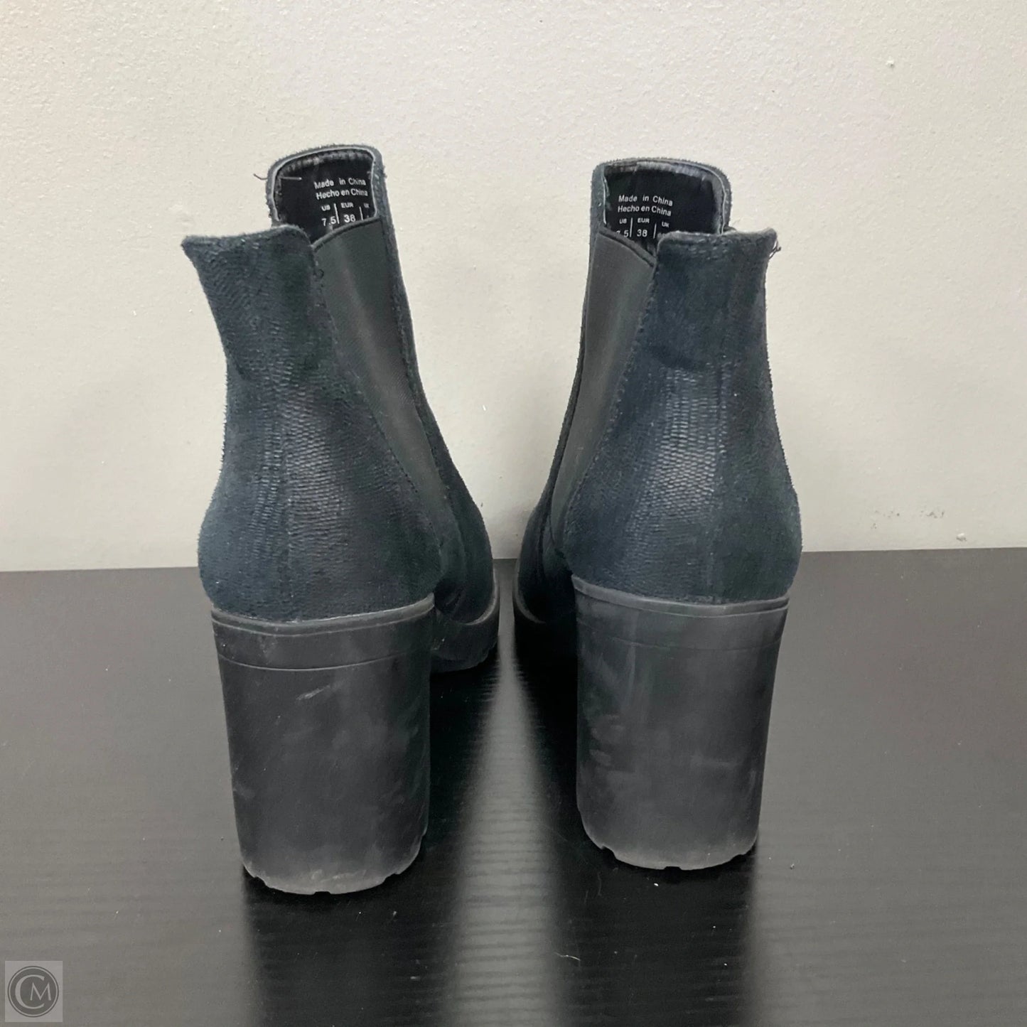 Boots Ankle Heels By Call It Spring In Black, Size: 7.5