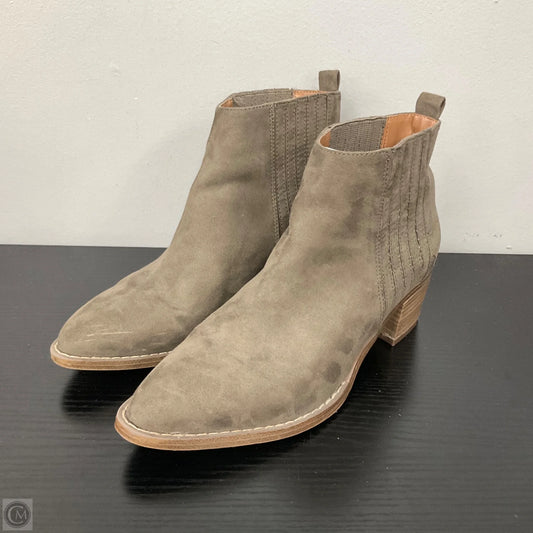 Boots Ankle Heels By Universal Thread In Grey, Size: 7.5