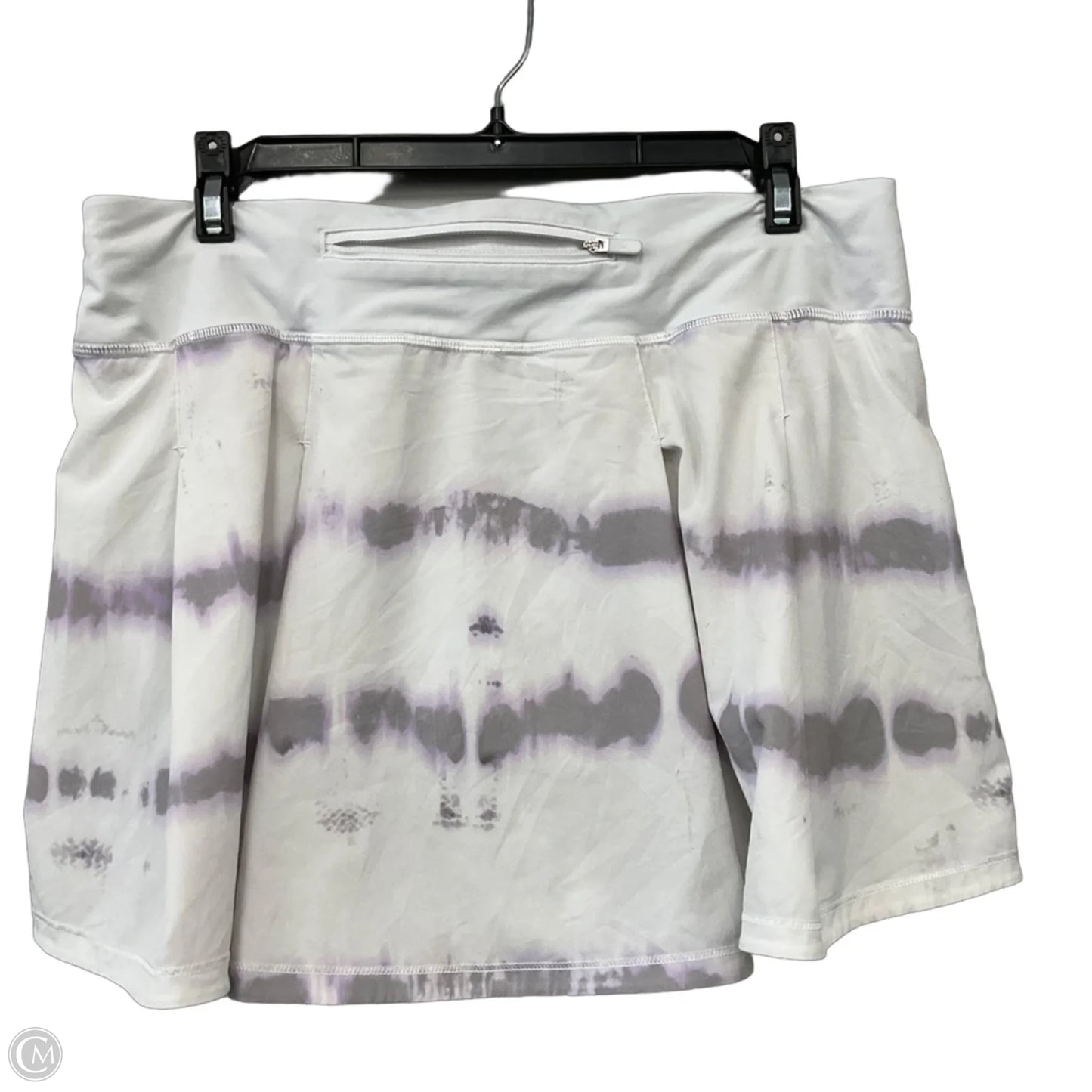 Athletic Skirt By Lululemon In Purple & White, Size: 8