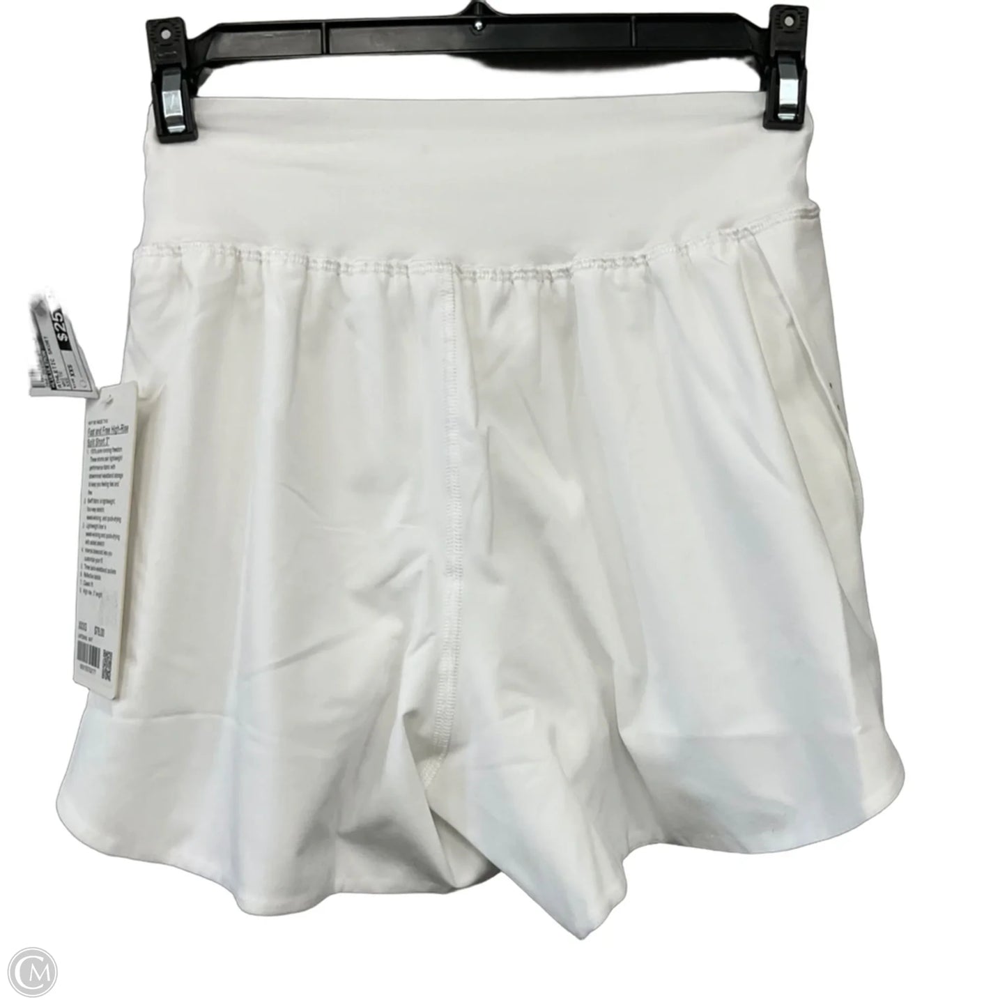 Athletic Skort By Lululemon In White, Size: Xxs