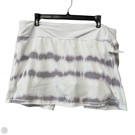 Athletic Skort By Lululemon In Purple & White, Size: 12